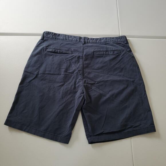 Flint and Tinder Shorts Mens 38 Navy Blue Chino Stretch Casual Flat Front Golf - Picture 2 of 9